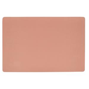 Zeller placemats lederlook - 1x - 45 x 30 cm - zalm roze - vegan leer - tafel onderleggers