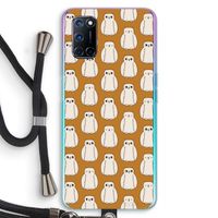 Uilen: Oppo A92 Transparant Hoesje met koord
