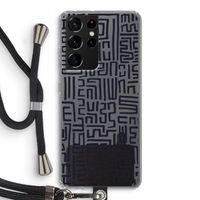 Moroccan Print: Samsung Galaxy S21 Ultra Transparant Hoesje met koord