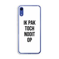 Ik pak nooit op: Honor Play 8A Transparant Hoesje