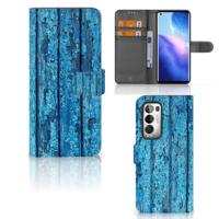 OPPO Find X3 Neo 5G | Book Style Case | Wood Blue