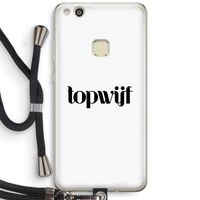 Topwijf Wit: Huawei Ascend P10 Lite Transparant Hoesje met koord