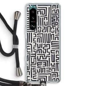 Moroccan Print: Sony Xperia 5 III Transparant Hoesje met koord