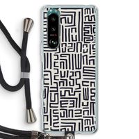 Moroccan Print: Sony Xperia 5 III Transparant Hoesje met koord