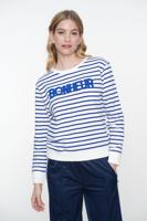 Geisha Sweat Striped 52118-41 625 Blue/off-white