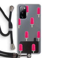Waterijsje: Samsung Galaxy S20 FE / S20 FE 5G Transparant Hoesje met koord Waterijsje: Samsung Galaxy S20 FE / S20 FE 5G Transparant Hoesje met koord