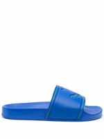 PS Paul Smith claquettes à logo embossé - Bleu PS Paul Smith claquettes à logo embossé - Bleu