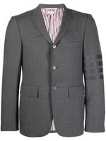 Thom Browne blazer en laine à détail 4 bandes signature - Gris