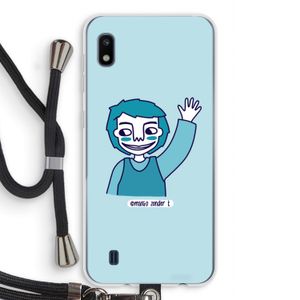 Zwaai: Samsung Galaxy A10 Transparant Hoesje met koord
