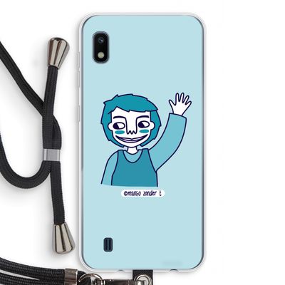 Zwaai: Samsung Galaxy A10 Transparant Hoesje met koord