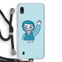 Zwaai: Samsung Galaxy A10 Transparant Hoesje met koord