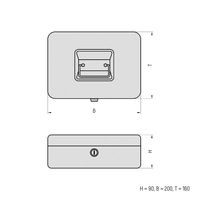 Basi 2100-0200-1300 Geldcassette (b x h x d) 200 x 90 x 160 mm Blauw - thumbnail