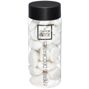 Grote decoratie stenen - wit - pot 750 gram - hobby - decoratiestenen