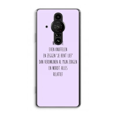 Relatief: Sony Xperia Pro-I Transparant Hoesje