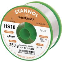 Stannol HS10 2510 Soldeertin, loodvrij Spoel Sn99,3Cu0,7 ROM1 250 g 2 mm - thumbnail