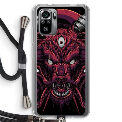 Hell Hound and Serpents: Xiaomi Redmi Note 10S Transparant Hoesje met koord