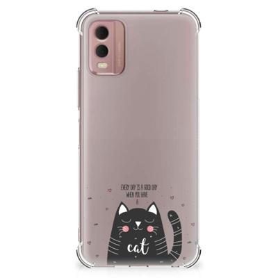 Nokia C32 Stevig | Bumper Hoesje | Cat Good Day Nokia C32 Stevig | Bumper Hoesje | Cat Good Day