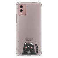 Nokia C32 Stevig | Bumper Hoesje | Cat Good Day