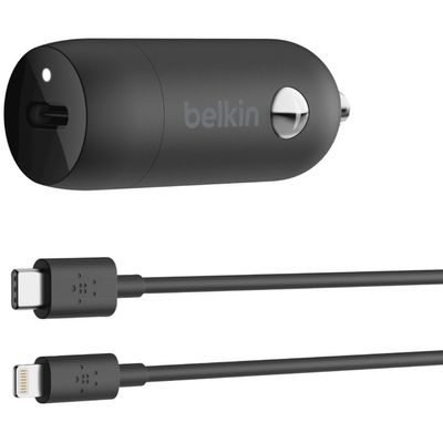 BOOSTCHARGE 20w USB-C PD + autolader + USB-C/ Lightning kabel Oplader