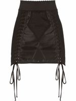 Dolce & Gabbana minijupe à détails de laçage - Noir
