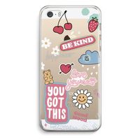 Positivity: iPhone 5 / 5S / SE Transparant Hoesje