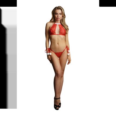 Le Désir by Shots Snow Angel Lace Lingerie Set - One Size