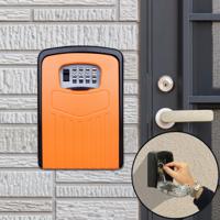 Grote wachtwoord lock metalen opbergdoos Villa veiligheid vak Wandkast veiligheid box (oranje)