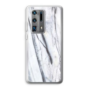 Gestreepte marmer: Huawei P40 Pro Plus Transparant Hoesje