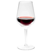 Wijnglazen - set 4x - transparant - onbreekbaar kunststof - 470 ml