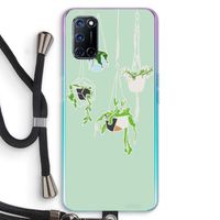Hang In There: Oppo A52 Transparant Hoesje met koord