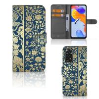 Xiaomi Redmi Note 11 Pro 5G/4G Hoesje Beige Flowers | Portemonnee hoesje