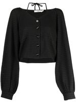 b+ab blouse à manches bouffantes - Noir - thumbnail