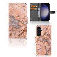 Samsung Galaxy S24 | Bookcase | Marmer Oranje