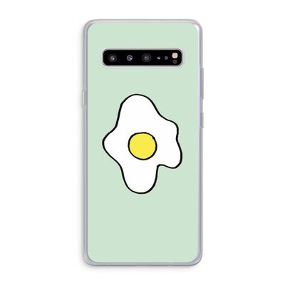 Spiegelei: Samsung Galaxy S10 5G Transparant Hoesje