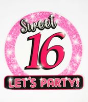 Huldeschild Sweet Sixteen Roze