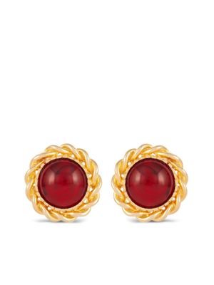 Susan Caplan Vintage boucles d'oreilles à fermoir clip - Rouge