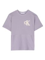 Calvin Klein Kids t-shirt à logo appliqué - Violet