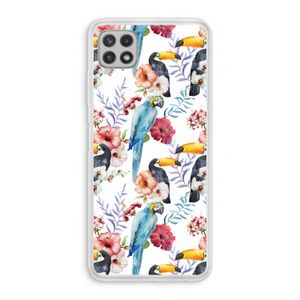 Bloemen tukan: Samsung Galaxy A22 4G Transparant Hoesje