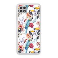 Bloemen tukan: Samsung Galaxy A22 4G Transparant Hoesje