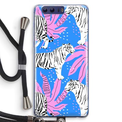 Tijger: Honor 9 Transparant Hoesje met koord