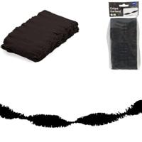 Folat twist slinger crêpepapier zwart 6 meter | 24 stuks