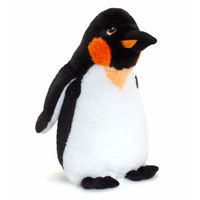 Keel Toys pluche keizers pinguin knuffeldier - wit/zwart - staand - 40 cm