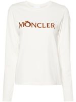 Moncler t-shirt à logo floqué - Tons neutres - thumbnail