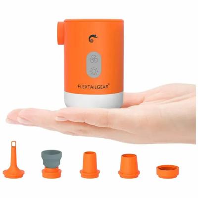 Flextail Gear Max Pump 2 Pro Luchtbedpomp - 4 in 1 - Luchtpomp, Lantaarn, Vacuümpomp, Noodpowerbank - Oranje