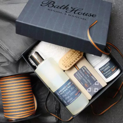 Cadeauset 'Bergamot & Amber' van Bath House