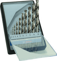 Bosch Accessoires 10-delige Robust Line metaalborenset HSS-G, 135° 1; 2; 3; 4; 5; 6; 7; 8; 9; 10 mm, 135° 10st - 2607010535