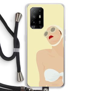 Summer: Oppo A95 5G Transparant Hoesje met koord