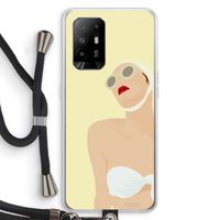 Summer: Oppo A95 5G Transparant Hoesje met koord