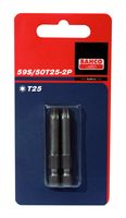 Bahco x2 bits t10 50mm 1/4" dr standard | 59S/50T10-2P - thumbnail