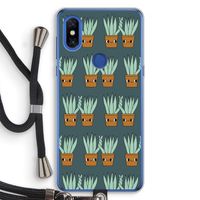 Sansevieria: Xiaomi Mi Mix 3 Transparant Hoesje met koord